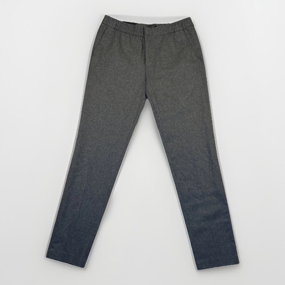 Banana Republic Wool Blend Grey Dress Pants Women's Size M, Mid Rise Tapered Fit